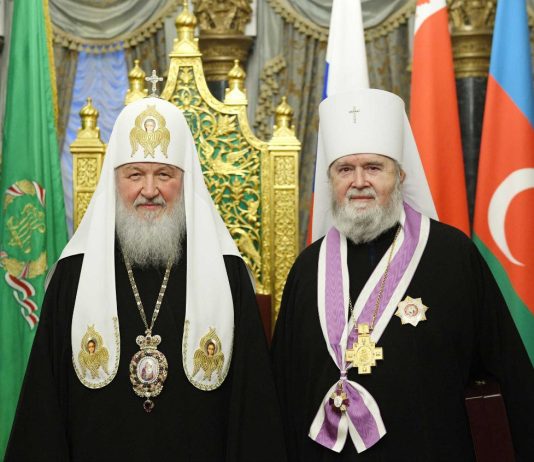 Патриарх Кирилл и Митрополит Платон